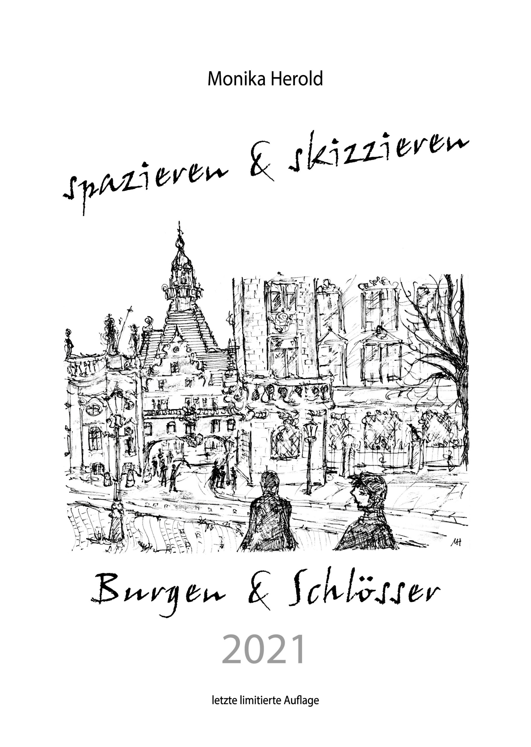 Skizzenkalender 2021, Burgen & Schlösser, Sachsen, Dresden